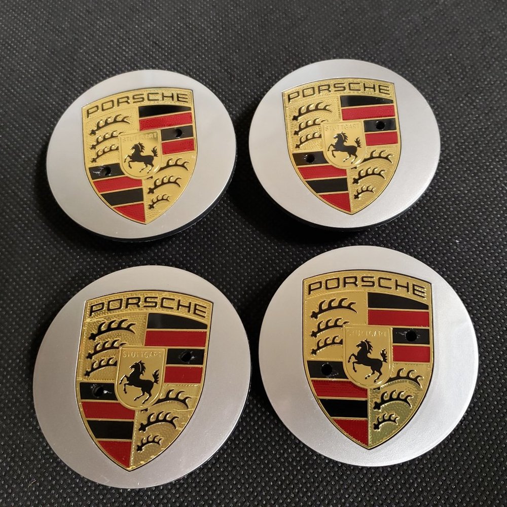 65mm Macan Silver Center Caps, Set Of 4 65mm Macan Silver Center Cap
